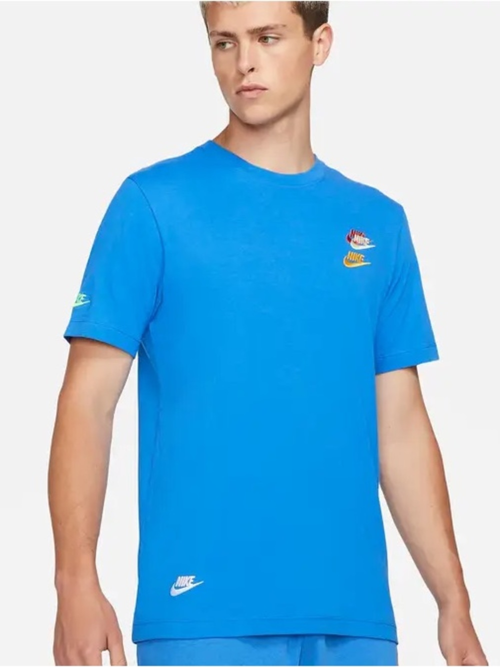 Nike Sportswear Club Essentials Men's T-Shirt Signal Blue DV2640-403 Size L